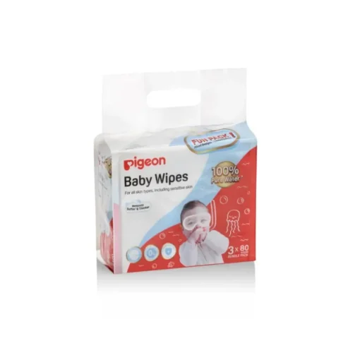Pigeon 100% Water Wipes 3 x 80s