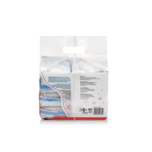 Pigeon 100% Water Wipes 6 x 80s