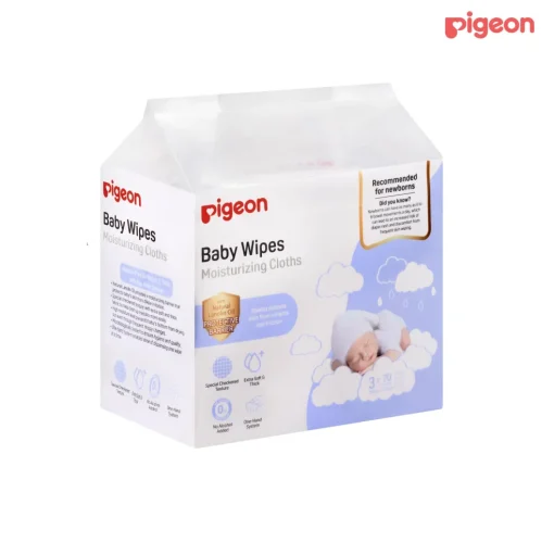 Pigeon Baby Wipes Moisturizing Cloths 70 sheets 3 in 1 Pack