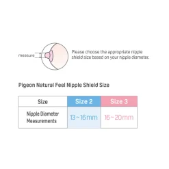 Pigeon Natural Feel Silicone Nipple Shield Size 2