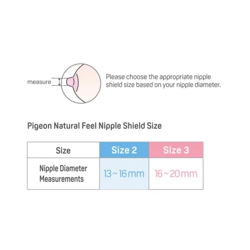 Pigeon Natural Feel Silicone Nipple Shield Size 2