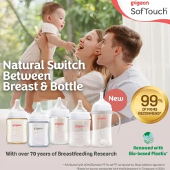 Pigeon SofTouch™ BPP Nursing Bottle T-Ester (Logo)