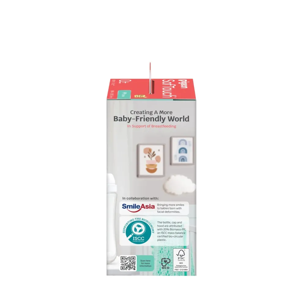 Pigeon SofTouch™ BPP Nursing Bottle PP (Logo)