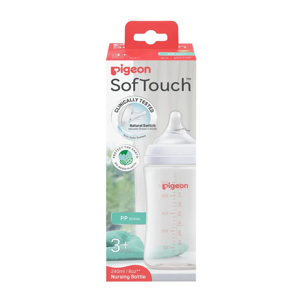 Pigeon SofTouch™ BPP Nursing Bottle PP (Logo)