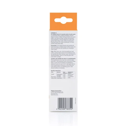 Pigeon Training Toothbrush, Lesson 2 Orange
