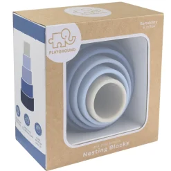 Playground Silicone Nesting Blocks - Blue