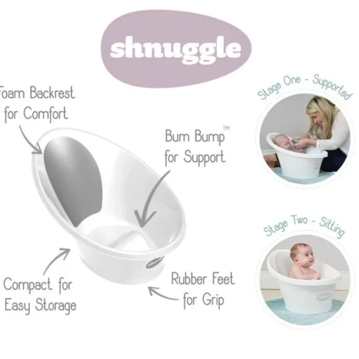 Shnuggle Bath with Plug Eucalyptus