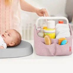 Skip Hop Light Up Diaper Caddy- Heather Pink