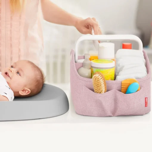 Skip Hop Light Up Diaper Caddy- Heather Pink