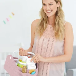 Skip Hop Light Up Diaper Caddy- Heather Pink