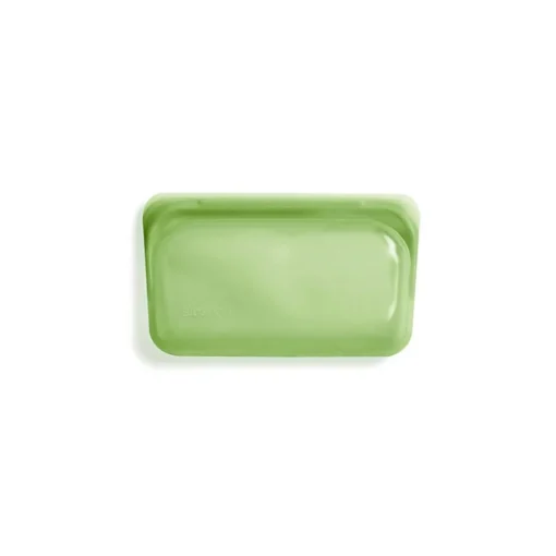 Stasher Reusable Silicone Snack Bag, Rainbow Green (355 ml)