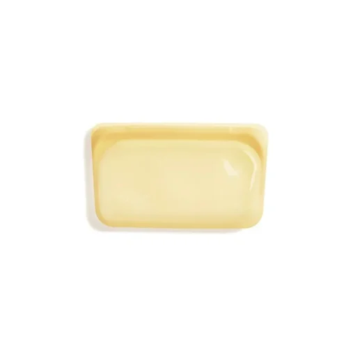Stasher Reusable Silicone Snack Bag, Rainbow Yellow (355 ml)