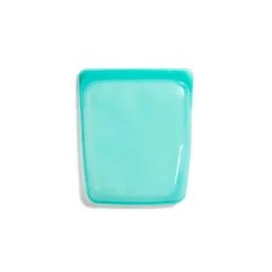 Stasher Reusable Silicone Food Bag, Aqua, Large Half Gallon Bag, (1.9 litres)