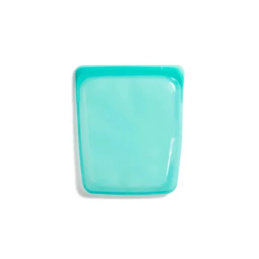 Stasher Reusable Silicone Food Bag, Aqua, Large Half Gallon Bag, (1.9 litres)