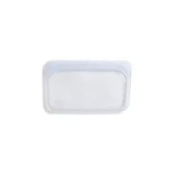 Stasher Reusable Silicone Bag, Clear, Snack Bag Size Small (290ml)