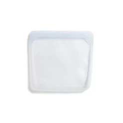 Stasher Reusable Silicone Bag, Clear, Sandwich Bag Size Medium (450 ml)