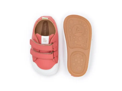 Tip Toey Joey Bossy - Coral Mat/White