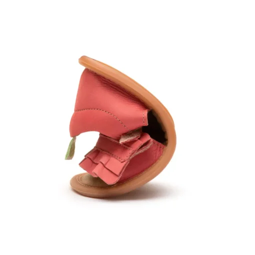 Tip Toey Joey Toddler Sandal Ruffy - Coral Matte