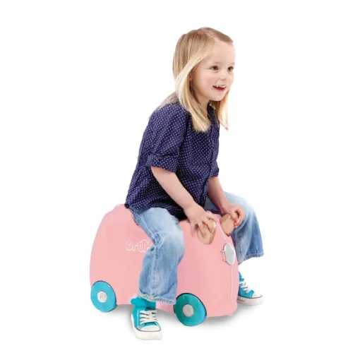 Trunki Ride-On Luggage Flossi Flamingo