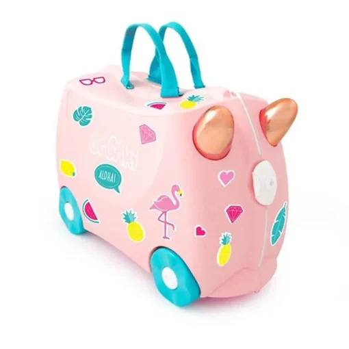 Trunki Ride-On Luggage Flossi Flamingo