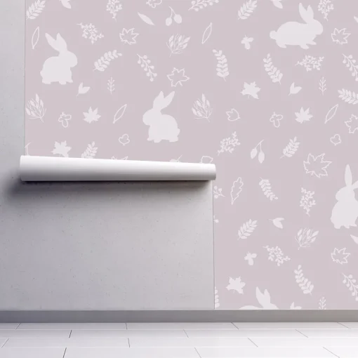 Urban Li'l Bunny Wallpaper - Pink