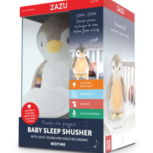 Zazu Baby Sleep Shusher - Phoebe Penguin